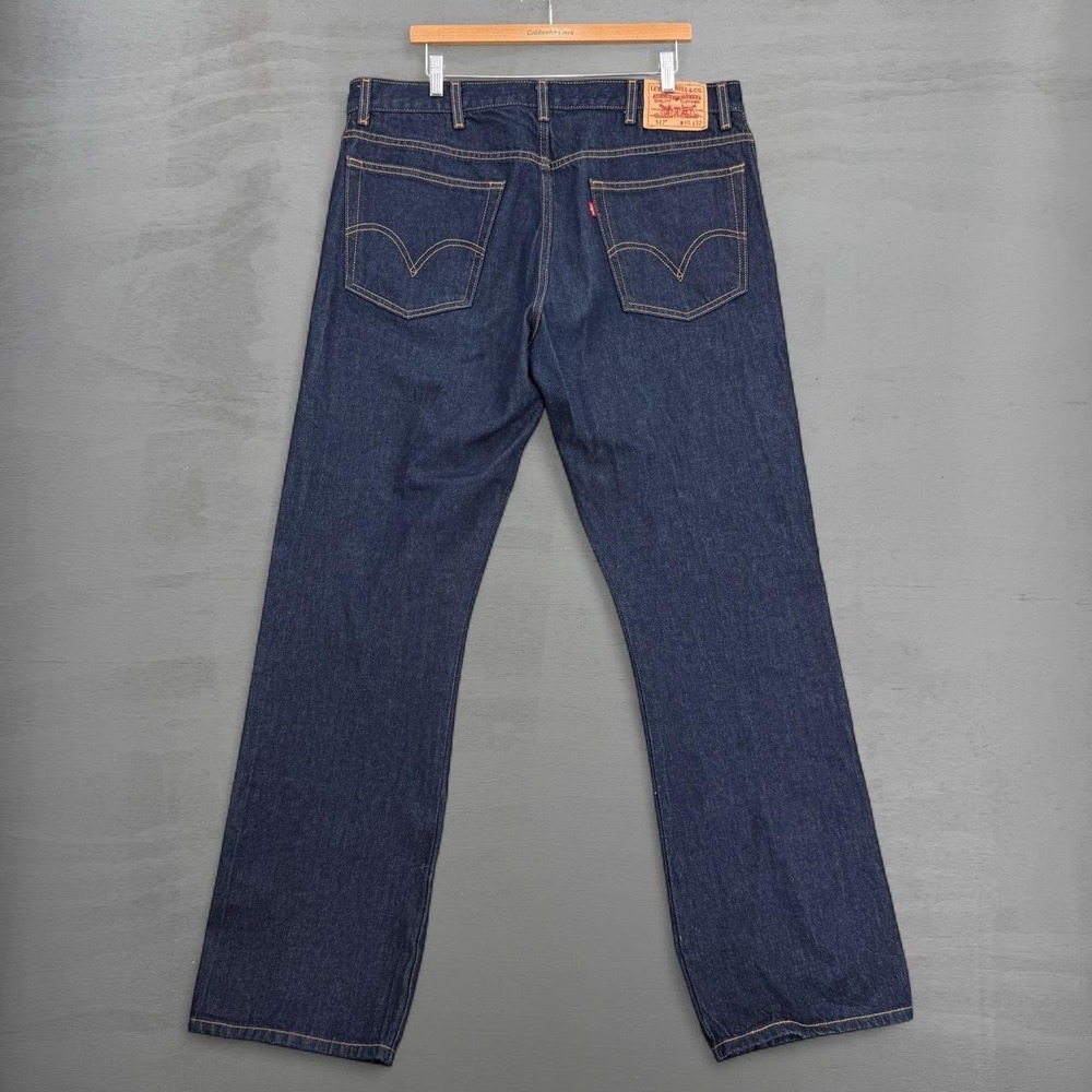 Levi's 517 Boot Cut Jeans Dark Indigo Denim Workwear Pants 38 x 34